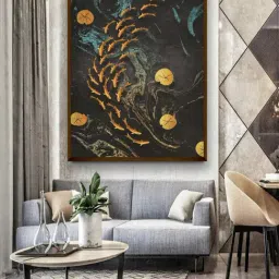 The Art House Abstract Multicolor Canvas Painting-picture-10