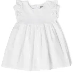 MiArcus Kids White Solid Dress-image-93