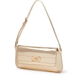 Forever New PU Gold Shoulder Handbag-image-1