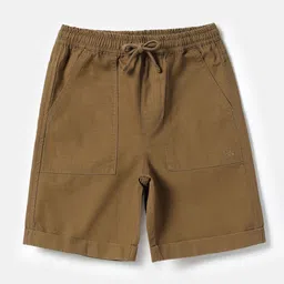 United Colors of Benetton Boys Solid Cotton Regular Fit Mid-Rise Shorts-picture-39