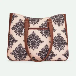 ZOUK Mughal Motif Printed Tote Handbag image 5