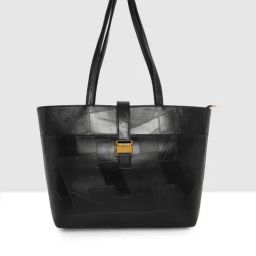 Esbeda Black Patchwork Large Tote-image-98