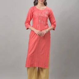 Dollar Missy Pink Embroidered Straight Kurta-picture-37