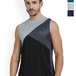 FTX Pack Of 4 Colour-Blocked Gym Vests 709-10_709-12_709-15_709-16-S-image-52