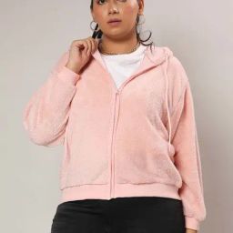 Instafab Plus Pink Hoodie-image-45