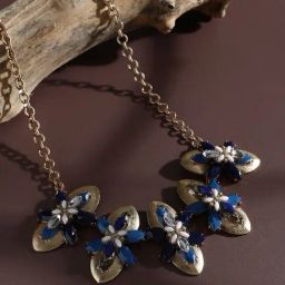 Sohi Multicolour Designer Statement Stones Necklace-17