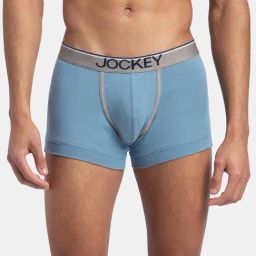 Jockey Blue Cotton Regular Fit Trunks-picture-32