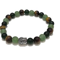 Divine souvenirs Unisex Set Of 2 Artificial Beaded Elasticated Bracelets-17