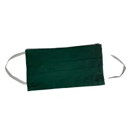 Generic Unisex Single Ply Pleated Cotton Cloth Mouth, Nose, Face Mask (Green, Pack of 6)-image-18