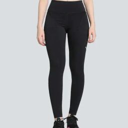 Puma Black Logo Print Tights-image-1