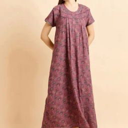 Sweet Dreams Rose Pink Floral Print Nighty-image-41