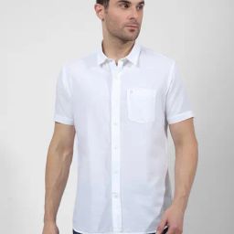Numero Uno White Regular Fit Solid Shirt-image-59