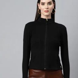 Nayam by Lakshita Black Fleece Solid Jackets-image-74