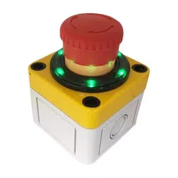 APEM SWITCH, INDUSTRIAL E STOP & RED/GRN HALO, A02ESI3B102IX0+PEA01+QH22L28RGC-27