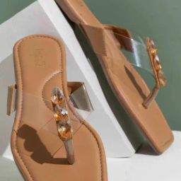 Inc.5 Women's Beige Thong Sandals-image-6