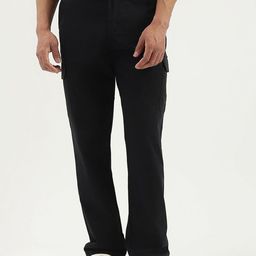 United Colors of Benetton Men Straight Fit Easy Wash Cargos Trousers-picture-42