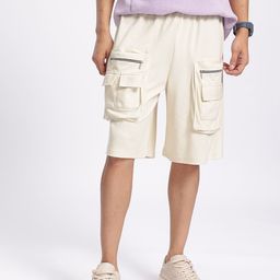Kook N Keech Men Urban Utility Cargo Knit Shorts-28