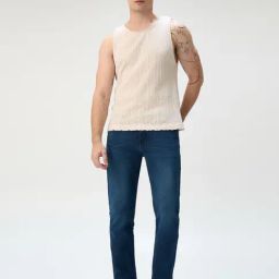 Minus One Morrocan Indigo Cotton Slim fit Jeans-image-87