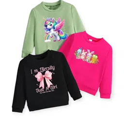 KEESOR Girls Multi Cotton Tshirts-picture-39
