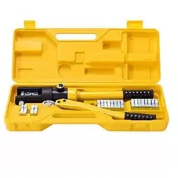 Nutronics 16-400 mm² Crimping Capacity 20000 Kg Pressure Steel Hydraulic Crimping Tool with 12 Pairs of Crimping Dies, YQK-400-38