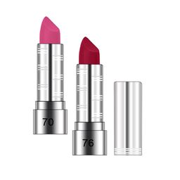 AQVAL Set of 2 Long Lasting Matte Sil-Lipsticks with Jojoba Oil - Shade 70-76-19