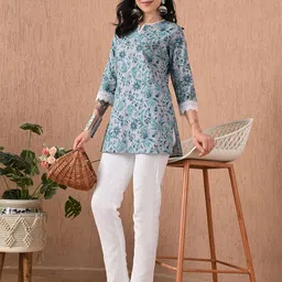 Anouk Rustic Women Floral Printed Pure Cotton Kurti-46
