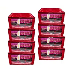 Ajabh Maroon Set of 6 Regular Drawer Organiser Organisers-picture-1
