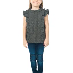 Cherry Crumble By Nitt Hyman Kids Grey printed Top-image-11