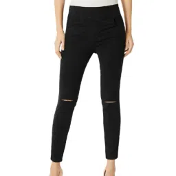 Miss Chase Black Cotton Jeggings-picture-46