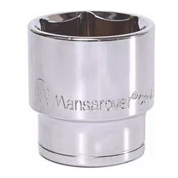 Mansarovar 19 mm Drive Bi Hex Socket Chrome Vanadium Steel Hardened and Tempered 30 mm, No.706-20