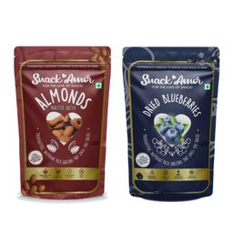 SnackAmor Combo Pack of Premium International Blueberry And Roasted Salted Almond - 270 gm-image-77