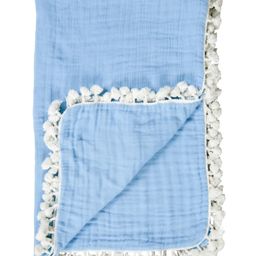 Crane Baby 6 Layer Muslin Blanket Capri - Blue-17
