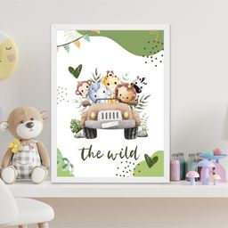 Outfit collections Jungle Theme Art Kids Painting For Wall Décor-image-98