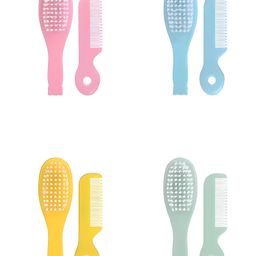 COZY VIBES Colorful Baby Hair Comb Set Massage Comb Set Massage Scalp Baby Comb And Brush PACK OF 2 - COLOR MAY VARY-image-68