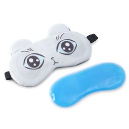Panda Eye Mask with Adjustable Strap - Grey-image-82