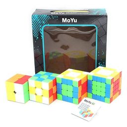 Sanjary 2x2 3x3 4x4 & 5x5 Cube Stickerless Combo of 4 Speed cube Magic Puzzle - multicolour image 2