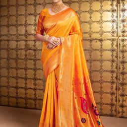 KALINI Ethnic Motifs Zari Paithani Saree-image-86