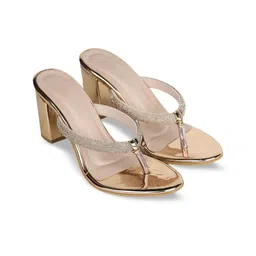 Looper Women Embellished Party Block Heel Sandals-picture-6