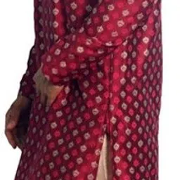 House of Aqss Men Floral Printed Regular Kurta with Pyjamas image 2