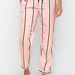 ETC Striped Straight-Leg Mid-Rise Lounge Pants-image-74