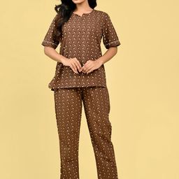 UNIBLISS Printed Pure Cotton Tunic With Trouser Co-Ords-image-51