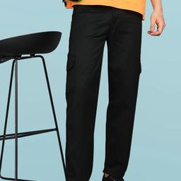 LINARIA Men Classic Regular Fit Mid-Rise Clean LookCargo Jeans-image-9