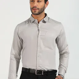 INVICTUS Classic Spread Collar Pure Cotton Formal Shirt-image-39