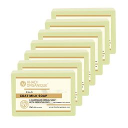 Khadi Organique Set of 7 Goat Milk Handmade Soap with Essential Oils 125 g (Each)-image-61