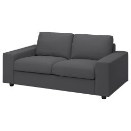 ikea vimle 2-seat sofa, with wide armrests/Hallarp grey-picture-31