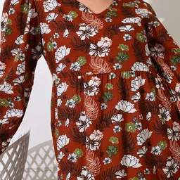 DECKEDUP Floral Print Dress image 4