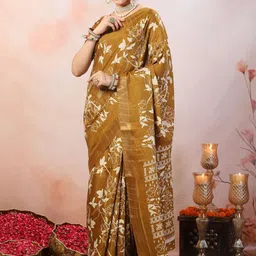 Stylum Floral Printed Zari Saree-image-91