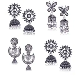 DIVASTRI Silver-Plated Alloy Earrings-37