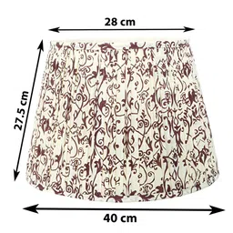 Lampenschirm India Brown & White Block Printed Cotton Lampshade image 5