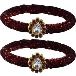Vidhya Kangan Maroon Brass Bangles-image-72
